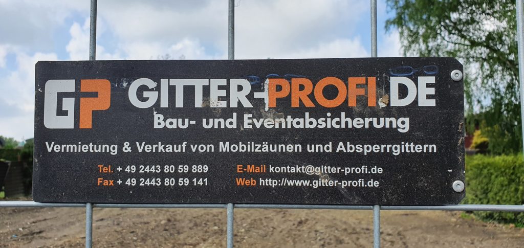 Firma Gitter Profi Baustellenabsicherung